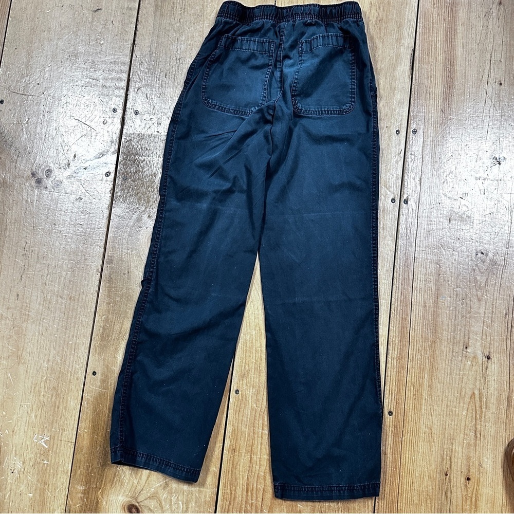🌸 Circo Pull On Cotton Pants Reinforced Knee, Elastic Waist Black, XL / 16 - Picture 1 of 9
